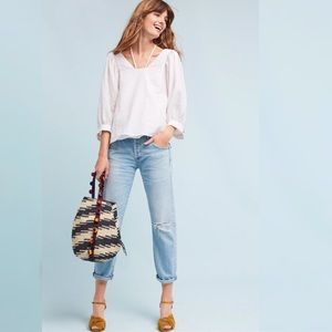 Anthropologie Sylvia Balloon Sleeve Blouse